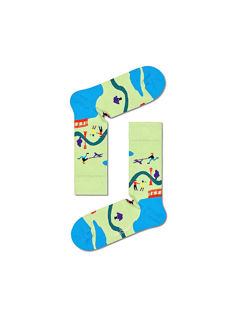 HAPPY SOCKS Damen Socken WALK IN THE PARK  36-40 bunt bunt